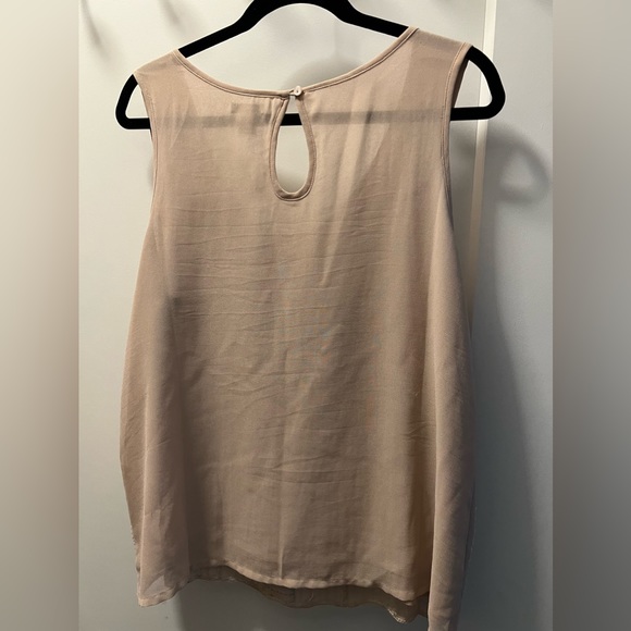 Blush pink Mercer & Madison beaded top size L - Picture 4 of 4